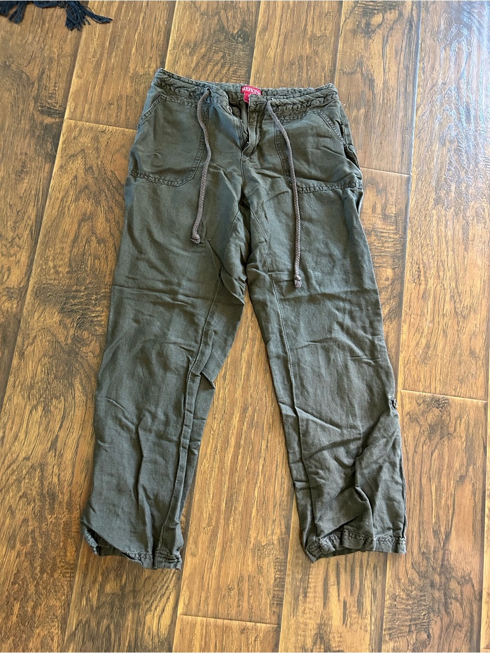 Merona Olive Drawstring Cargo Joggers